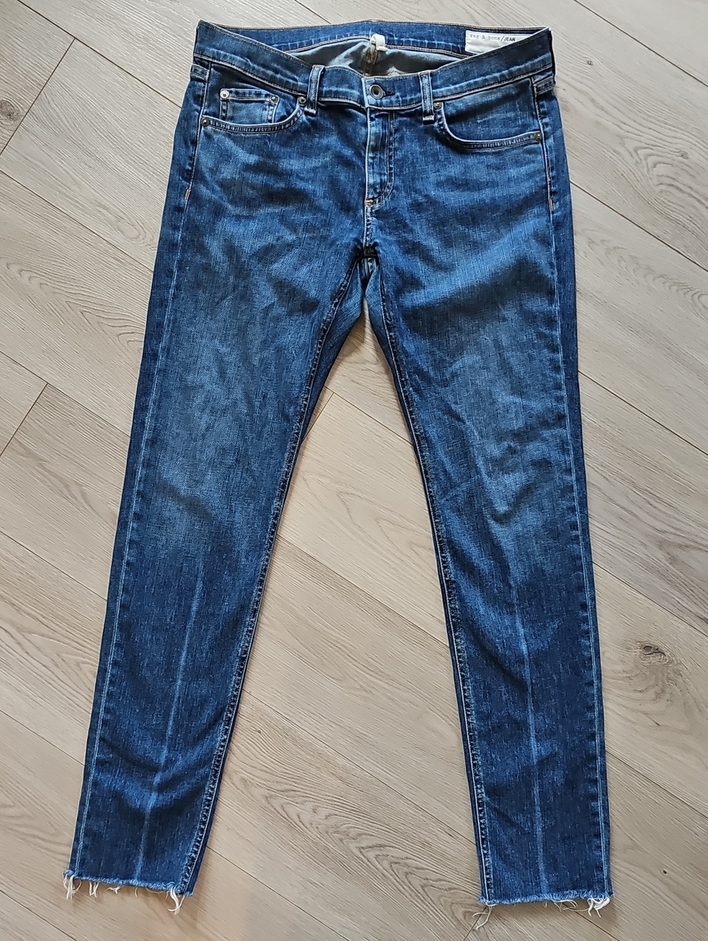 Rag & Bone Dre Low Rise Slim Dark Wash Denim Jeans, Size 28 *Read Condition